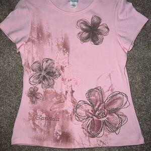 Pink Floral Women's Top